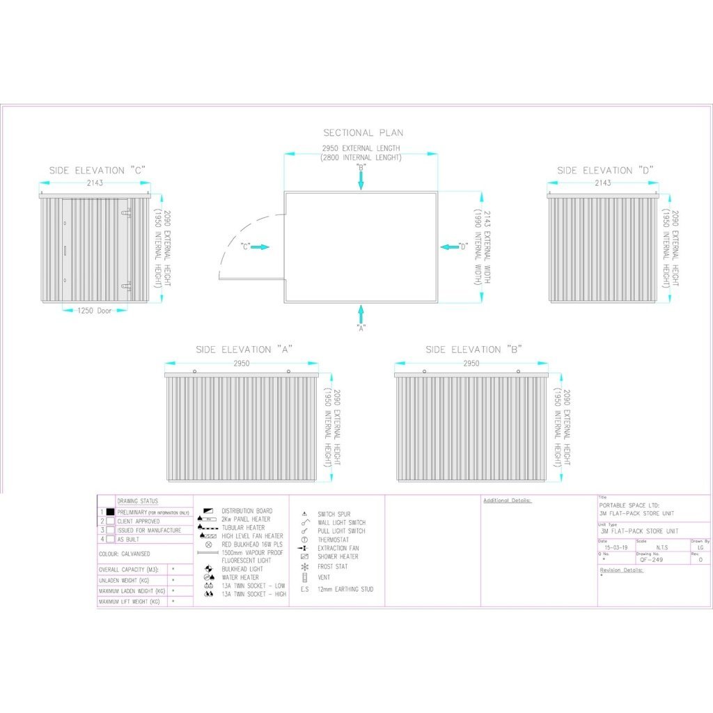 Contenedor De Almacenamiento Flat Pack 3m X 2.1m Galvanizado - Imagen 10