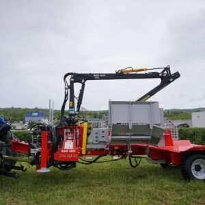 Partidor de leña horizontal LANCMAN de 42 toneladas sobre ruedas