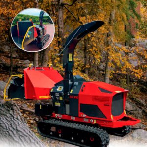 Alternative view of Biotrituradora orugas profesional Diésel 25,2HP 200MM Caravaggi CP-210 KD TN