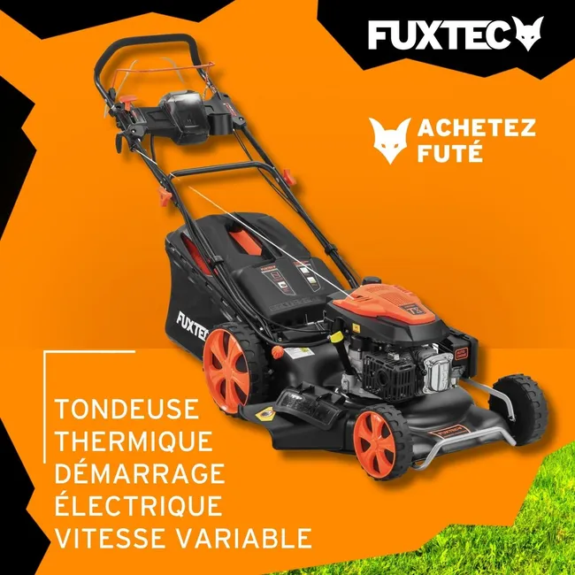 FUXTEC RM5396EsPRO cortacésped de gasolina autopropulsado cortacésped eléctrico autopropulsado 53 cm de anchura de corte 196 cc - Imagen 8