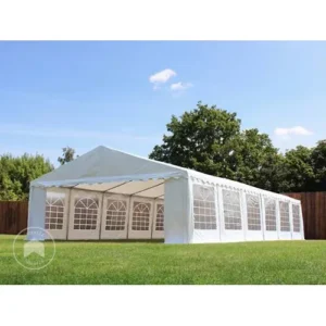 Alternative view of Carpa para fiestas, PVC 700, 6x12 m verde oscuro-blanco