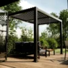 Pérgola de aluminio NATERIAL Clima Bio gris de 313x198 cm