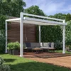 Pérgola de aluminio Odyssea blanco de 319x380 cm