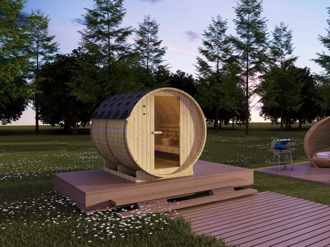 Sauna de exterior 6 plazas - Ancho 185 x Prof. 220 x Alt. 190 cm - ISOKYRO