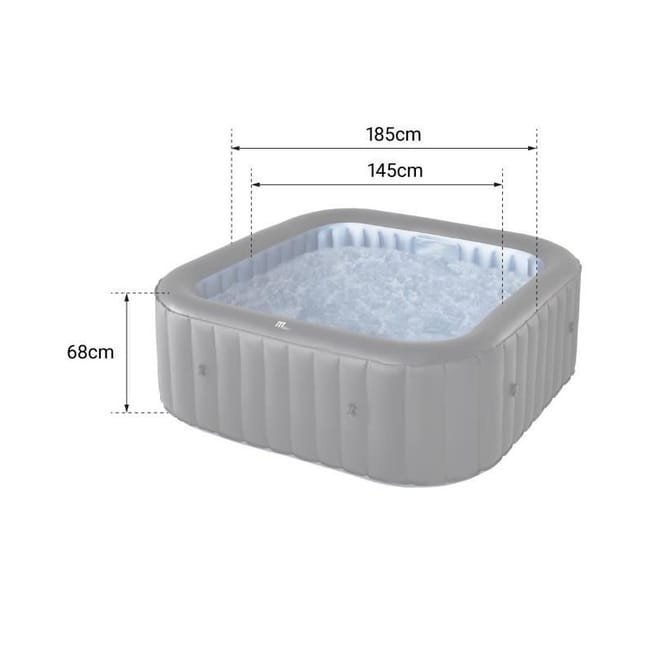 Spa hinchable TEKAPO cuadrado 6 plazas - Imagen 4