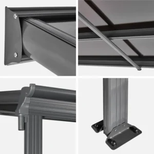 Alternative view of Pérgola 3x5m de aluminio con canalón