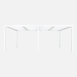 Pérgola bioclimática de aluminio y acero con lamas orientables 6x3m Palace