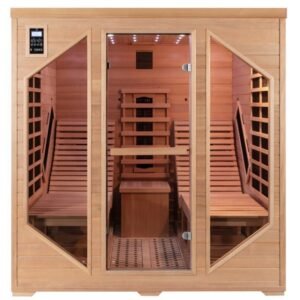 Sauna de infrarrojos LOUNGE 2 plazas paneles de carbono y cerámica 3300W - Snö
