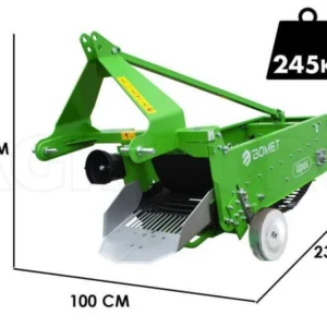 Cosechadora de patatas Bomet UPUS con cinta transportadora en fila